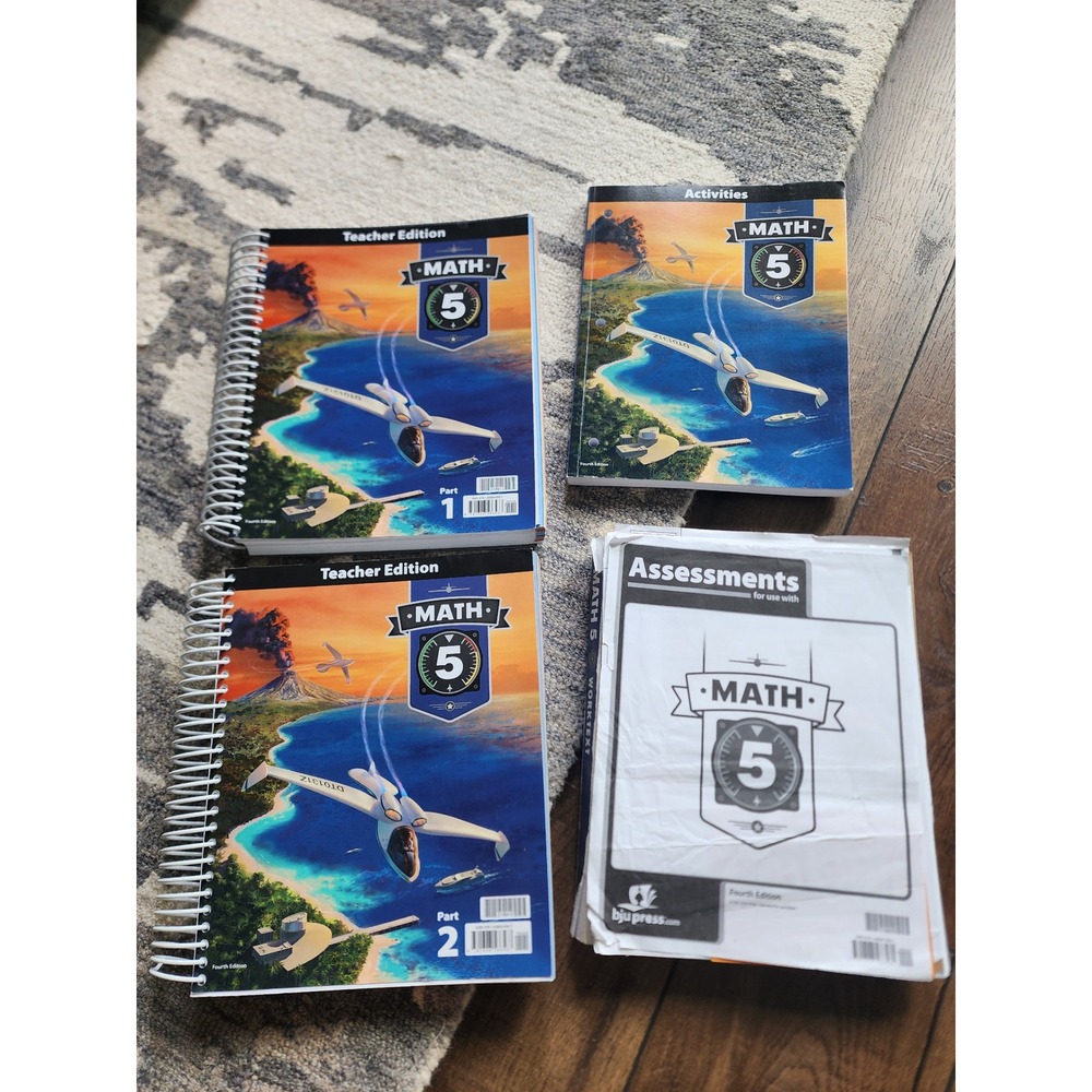 BJU Press Math 5 Fourth Edition Homeschool Curriculum Teacher Edition Activities